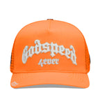 Godspeed Forever Citrus Trucker Hat Orange