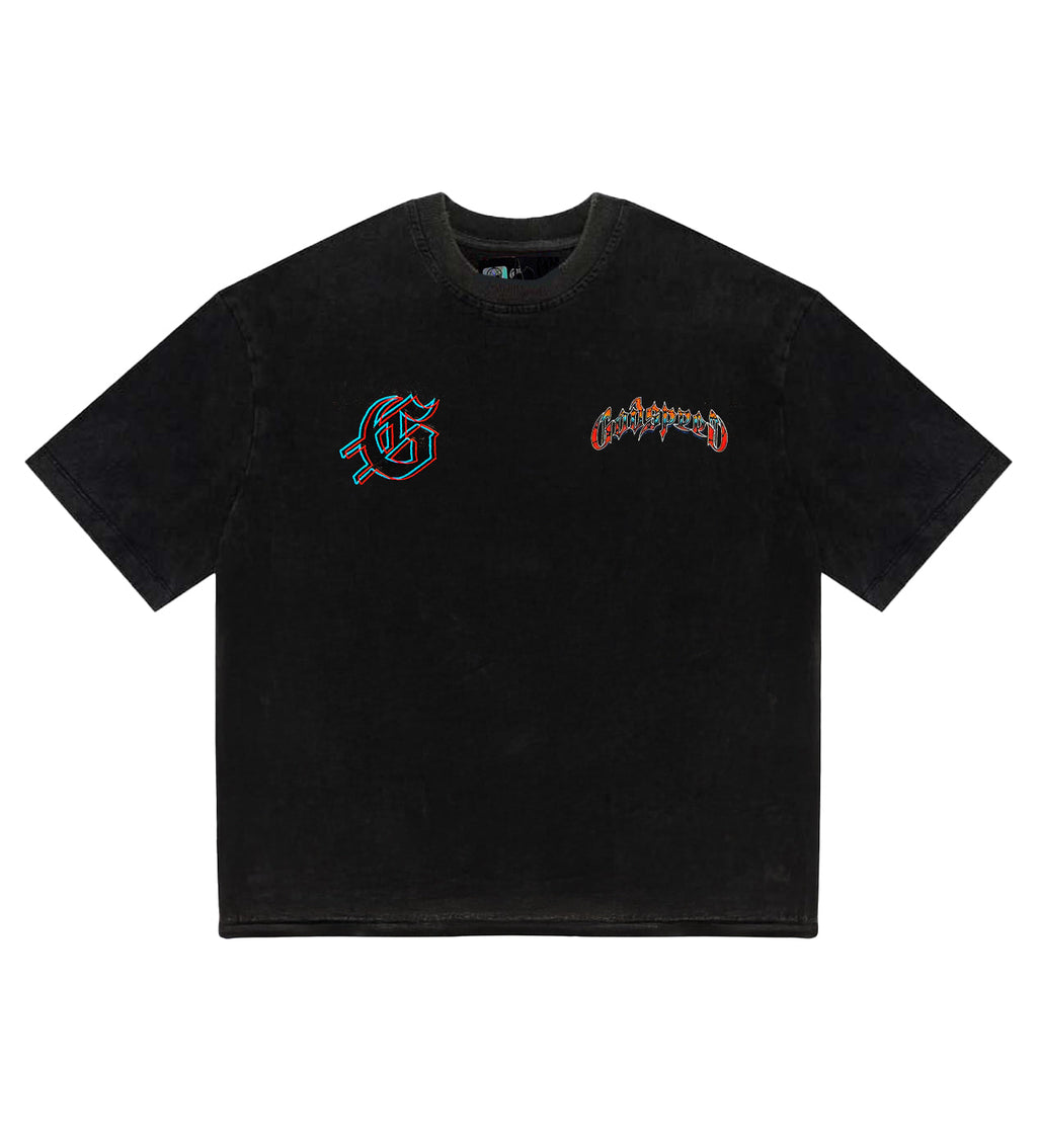 Godspeed Natural Disaster Tee Washed Black