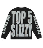 Godspeed Top 5 Slizzy L/S Tee Black Wash